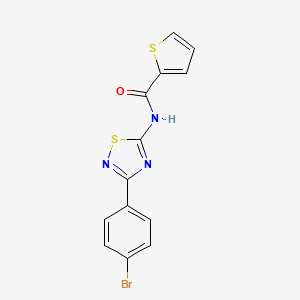 N-[3-(4-bromophenyl)-1,2,4-thiadiazol-5-yl]thiophene-2-carboxamide