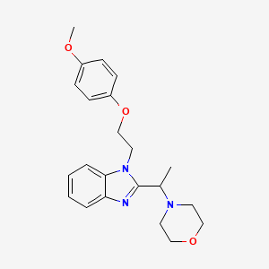 1-[2-(4-methoxyphenoxy)ethyl]-2-[1-(morpholin-4-yl)ethyl]-1H-benzimidazole