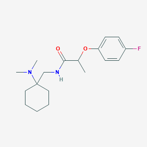 molecular formula C18H27FN2O2 B14987074 N-{[1-(dimethylamino)cyclohexyl]methyl}-2-(4-fluorophenoxy)propanamide 