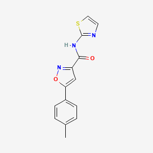 5-(4-methylphenyl)-N-(1,3-thiazol-2-yl)-1,2-oxazole-3-carboxamide