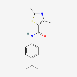 2,4-dimethyl-N-[4-(propan-2-yl)phenyl]-1,3-thiazole-5-carboxamide