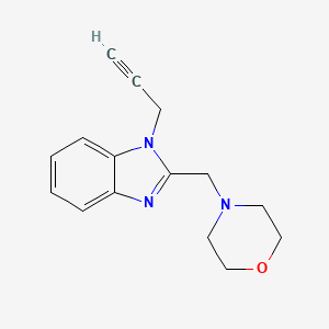 molecular formula C15H17N3O B14987167 2-(morpholin-4-ylmethyl)-1-(prop-2-yn-1-yl)-1H-benzimidazole 