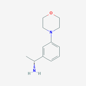 molecular formula C12H18N2O B1498718 (R)-1-(3-Morpholin-4-YL-phenyl)-ethylamine 