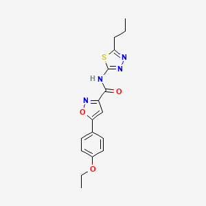 5-(4-ethoxyphenyl)-N-(5-propyl-1,3,4-thiadiazol-2-yl)-1,2-oxazole-3-carboxamide