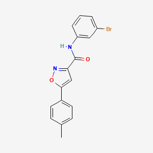 N-(3-bromophenyl)-5-(4-methylphenyl)-1,2-oxazole-3-carboxamide