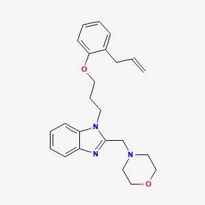 molecular formula C24H29N3O2 B14987198 2-(morpholin-4-ylmethyl)-1-{3-[2-(prop-2-en-1-yl)phenoxy]propyl}-1H-benzimidazole 