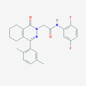 N-(2,5-difluorophenyl)-2-[4-(2,5-dimethylphenyl)-1-oxo-5,6,7,8-tetrahydrophthalazin-2(1H)-yl]acetamide