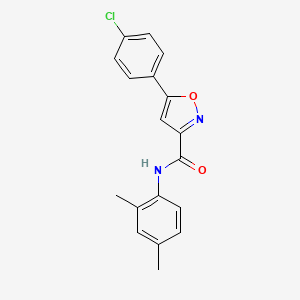 5-(4-chlorophenyl)-N-(2,4-dimethylphenyl)-1,2-oxazole-3-carboxamide