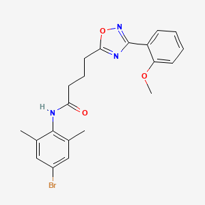 N-(4-bromo-2,6-dimethylphenyl)-4-[3-(2-methoxyphenyl)-1,2,4-oxadiazol-5-yl]butanamide