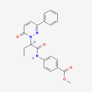 methyl 4-{[2-(6-oxo-3-phenylpyridazin-1(6H)-yl)butanoyl]amino}benzoate