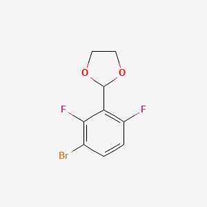 molecular formula C9H7BrF2O2 B1498725 2-(3-Bromo-2,6-difluorophenyl)-1,3-dioxolane CAS No. 887268-17-9