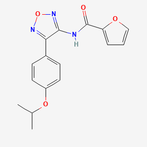 molecular formula C16H15N3O4 B14987250 N-{4-[4-(propan-2-yloxy)phenyl]-1,2,5-oxadiazol-3-yl}furan-2-carboxamide 