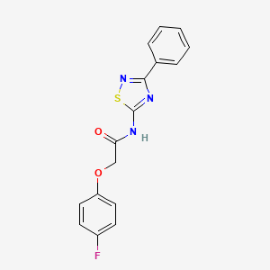 2-(4-fluorophenoxy)-N-(3-phenyl-1,2,4-thiadiazol-5-yl)acetamide