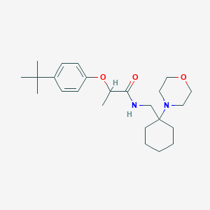 2-(4-tert-butylphenoxy)-N-{[1-(morpholin-4-yl)cyclohexyl]methyl}propanamide