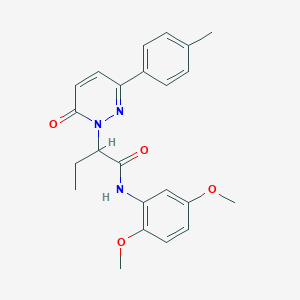 N-(2,5-dimethoxyphenyl)-2-[3-(4-methylphenyl)-6-oxopyridazin-1(6H)-yl]butanamide