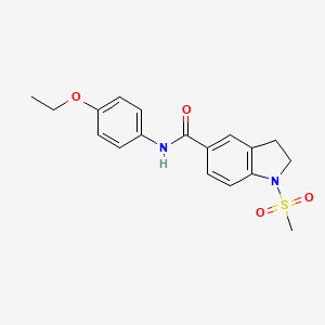 N-(4-ethoxyphenyl)-1-(methylsulfonyl)-2,3-dihydro-1H-indole-5-carboxamide