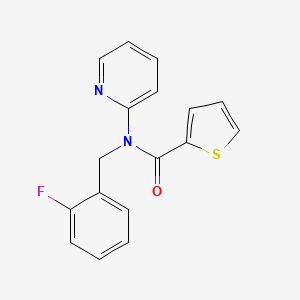 N-(2-fluorobenzyl)-N-(pyridin-2-yl)thiophene-2-carboxamide