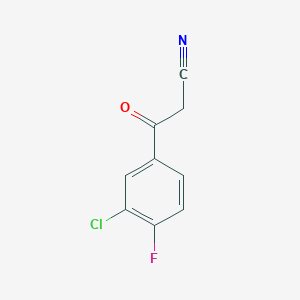 molecular formula C9H5ClFNO B1498730 3-(3-Chloro-4-fluorophenyl)-3-oxopropanenitrile CAS No. 267880-79-5