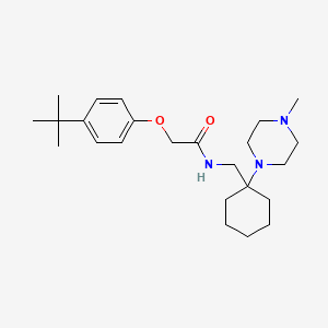 molecular formula C24H39N3O2 B14987319 2-(4-tert-butylphenoxy)-N-{[1-(4-methylpiperazin-1-yl)cyclohexyl]methyl}acetamide 