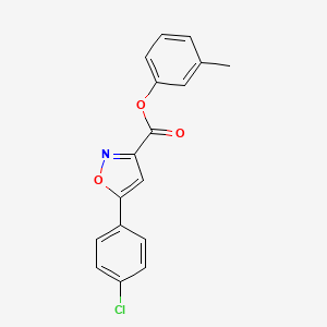 3-Methylphenyl 5-(4-chlorophenyl)-1,2-oxazole-3-carboxylate