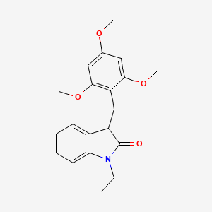 1-ethyl-3-(2,4,6-trimethoxybenzyl)-1,3-dihydro-2H-indol-2-one