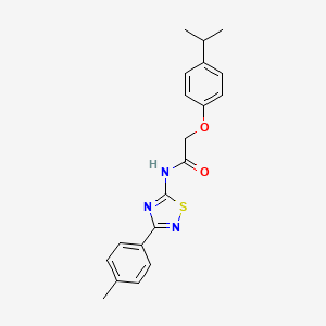 N-[3-(4-methylphenyl)-1,2,4-thiadiazol-5-yl]-2-[4-(propan-2-yl)phenoxy]acetamide