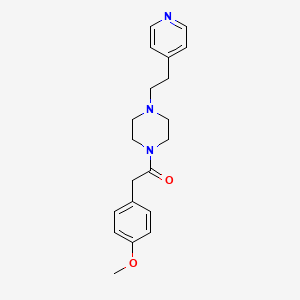 2-(4-Methoxyphenyl)-1-{4-[2-(pyridin-4-yl)ethyl]piperazin-1-yl}ethanone