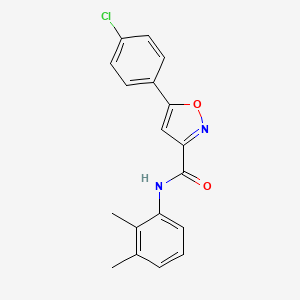 5-(4-chlorophenyl)-N-(2,3-dimethylphenyl)-1,2-oxazole-3-carboxamide