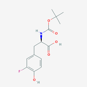 molecular formula C14H18FNO5 B1498735 N-Boc-3-fluoro-D-tyrosine CAS No. 1198186-15-0