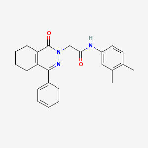 N-(3,4-dimethylphenyl)-2-(1-oxo-4-phenyl-5,6,7,8-tetrahydrophthalazin-2(1H)-yl)acetamide