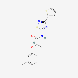 molecular formula C17H17N3O2S2 B14987385 2-(3,4-dimethylphenoxy)-N-[3-(thiophen-2-yl)-1,2,4-thiadiazol-5-yl]propanamide 