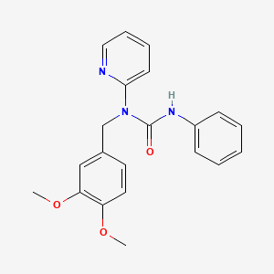 1-(3,4-Dimethoxybenzyl)-3-phenyl-1-pyridin-2-ylurea