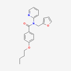 4-butoxy-N-(furan-2-ylmethyl)-N-(pyridin-2-yl)benzamide