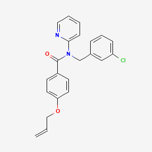 N-(3-chlorobenzyl)-4-(prop-2-en-1-yloxy)-N-(pyridin-2-yl)benzamide