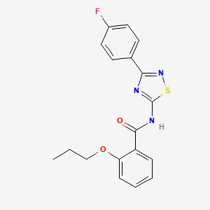 N-[3-(4-fluorophenyl)-1,2,4-thiadiazol-5-yl]-2-propoxybenzamide