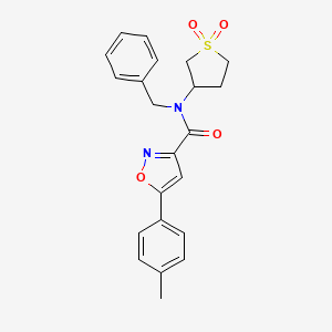 N-benzyl-N-(1,1-dioxidotetrahydrothiophen-3-yl)-5-(4-methylphenyl)-1,2-oxazole-3-carboxamide