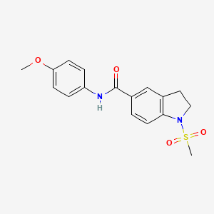 1-methanesulfonyl-N-(4-methoxyphenyl)-2,3-dihydro-1H-indole-5-carboxamide