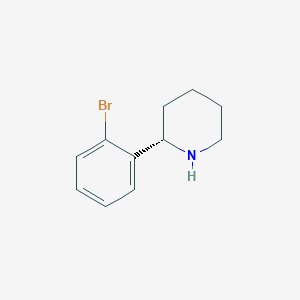 molecular formula C11H14BrN B1498754 (S)-2-(2-Bromophenyl)piperidine 