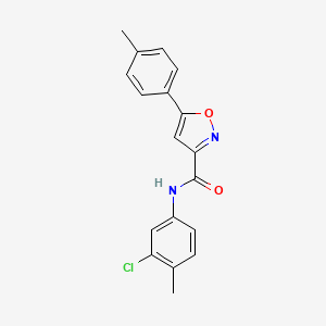 N-(3-chloro-4-methylphenyl)-5-(4-methylphenyl)-1,2-oxazole-3-carboxamide