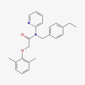 molecular formula C24H26N2O2 B14987607 2-(2,6-dimethylphenoxy)-N-(4-ethylbenzyl)-N-(pyridin-2-yl)acetamide 