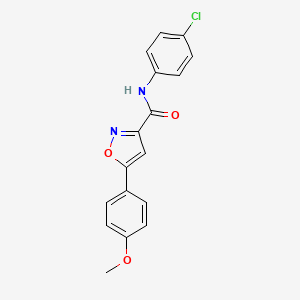 N-(4-chlorophenyl)-5-(4-methoxyphenyl)-1,2-oxazole-3-carboxamide