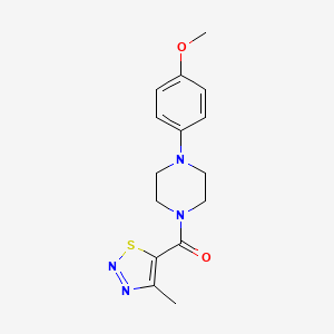 [4-(4-Methoxyphenyl)piperazin-1-yl](4-methyl-1,2,3-thiadiazol-5-yl)methanone