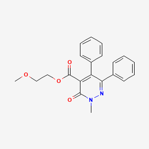 2-Methoxyethyl 2-methyl-3-oxo-5,6-diphenyl-2,3-dihydropyridazine-4-carboxylate