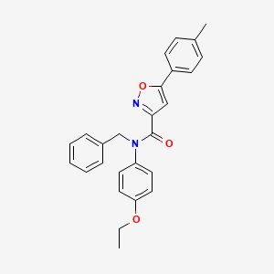 N-benzyl-N-(4-ethoxyphenyl)-5-(4-methylphenyl)-1,2-oxazole-3-carboxamide