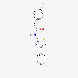 molecular formula C17H14ClN3OS B14987700 2-(4-chlorophenyl)-N-[3-(4-methylphenyl)-1,2,4-thiadiazol-5-yl]acetamide 