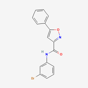 N-(3-bromophenyl)-5-phenyl-1,2-oxazole-3-carboxamide