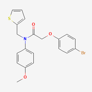 2-(4-bromophenoxy)-N-(4-methoxyphenyl)-N-(thiophen-2-ylmethyl)acetamide