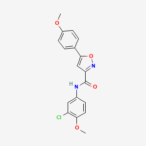 N-(3-chloro-4-methoxyphenyl)-5-(4-methoxyphenyl)-1,2-oxazole-3-carboxamide