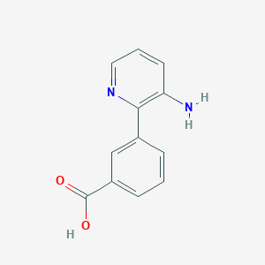 molecular formula C12H10N2O2 B1498776 3-(3-Aminopyridin-2-yl)benzoic acid 