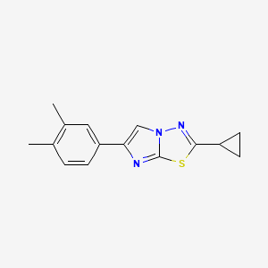 2-Cyclopropyl-6-(3,4-dimethylphenyl)imidazo[2,1-b][1,3,4]thiadiazole